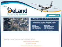 Tablet Screenshot of delandairport.com